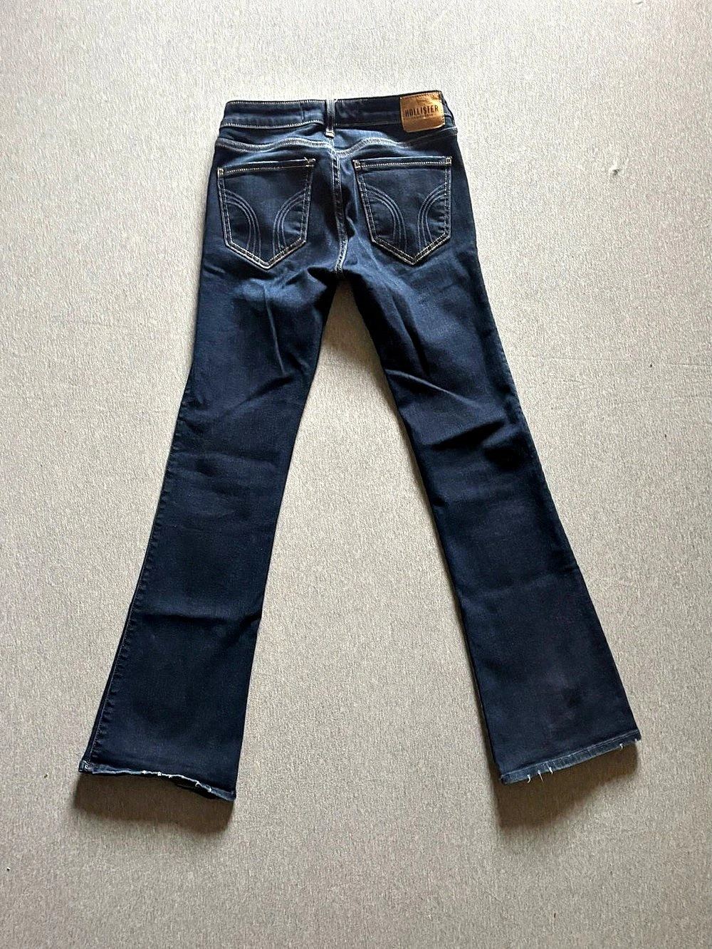 Hollister Low-Rise Boot Soft Stretch Flare Jeans Blue Waist 23